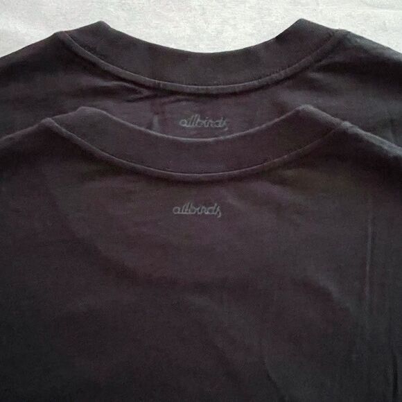 allbirds Organic Cotton T Shirts Mens Size XS Black Crew Neck Short Sleeve 2 CT - Picture 7 of 12